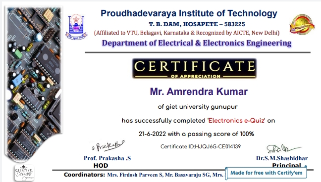 Certificate 20